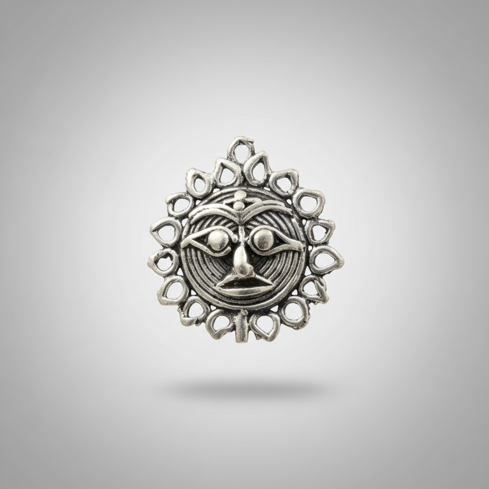 Dokra Sun Face Wall Art
