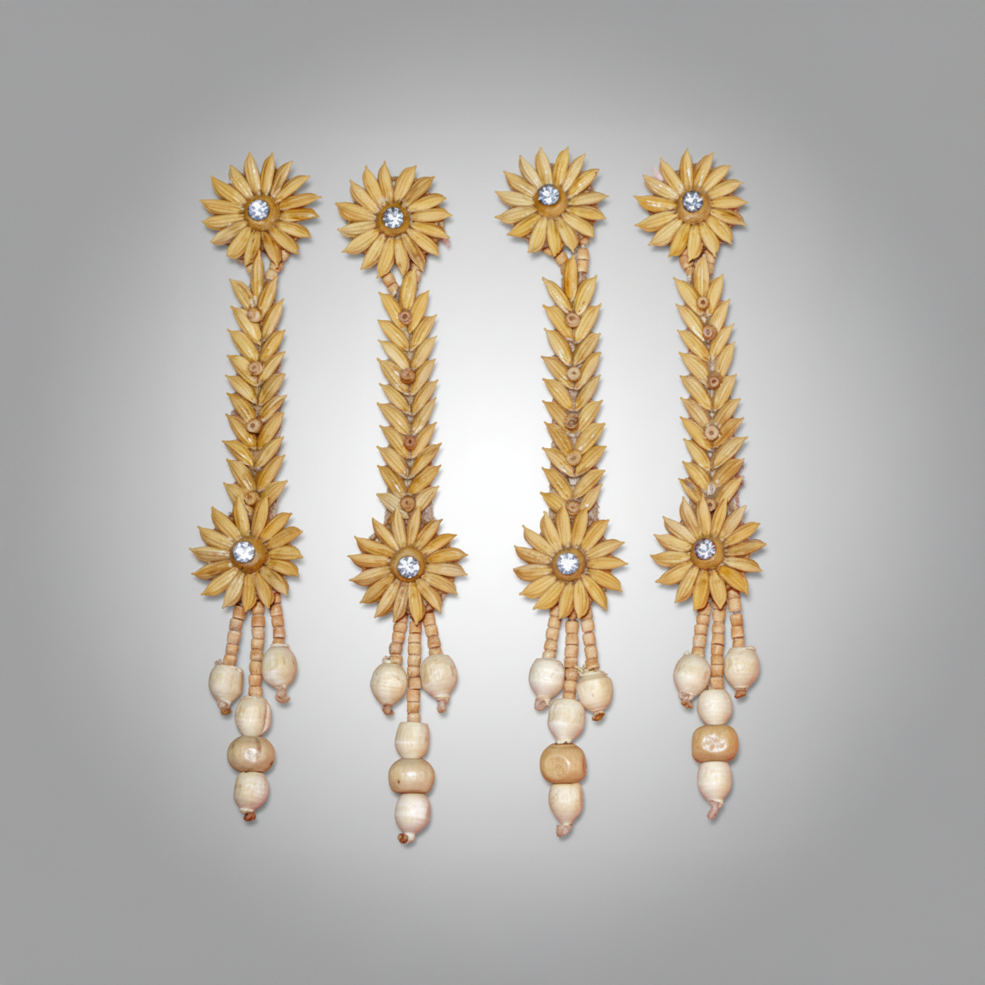 Floral Chain Paddy Earrings