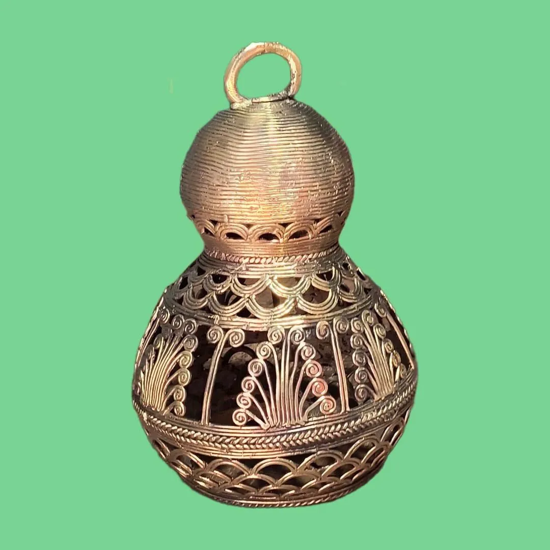 Handcrafted Vintage Dokra Art Bell - Exquisite Tribal Masterpiece